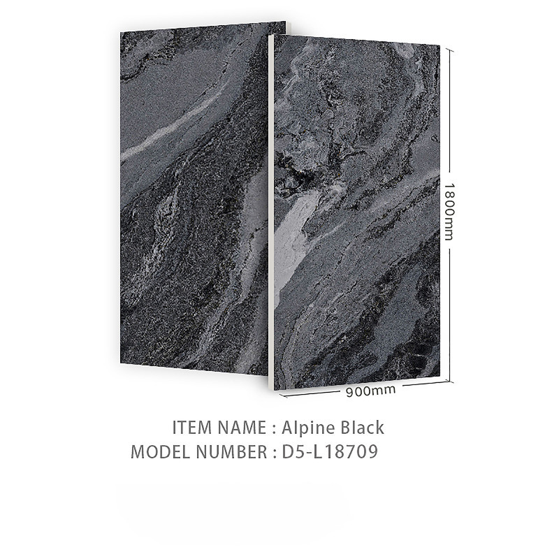 現代の黒石 900X1800mm 室内と屋外のための床タイル
